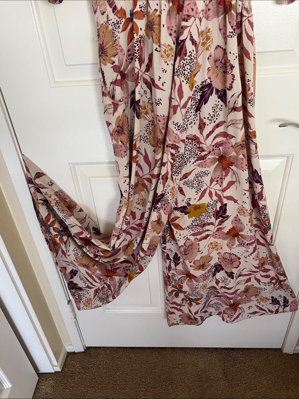 Final Touch Blush Pink Floral jumpsuit - Picture 7 of 9